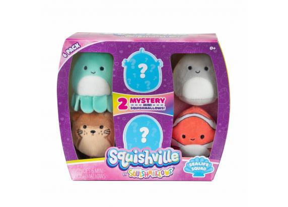 - Squishville Squishville Squishmallow 6-Pack 5cm figuren - Sealife Squad