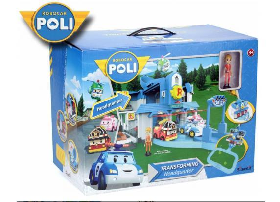 Silverlit - Robocar Poli Transformerend hoofdkwartier met Jin