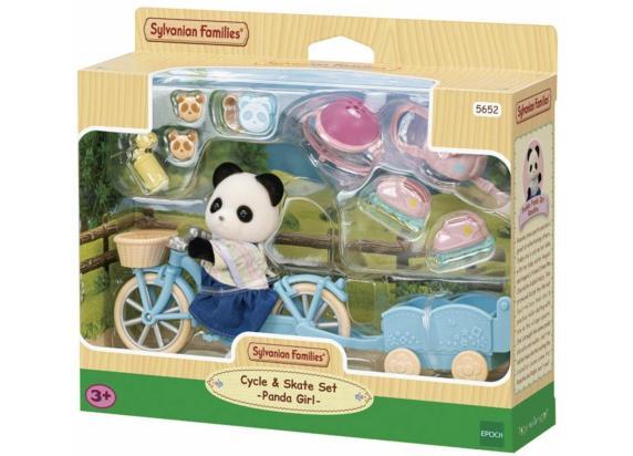 Sylvanian Families 5652 Fiets & rolschaatsset meisje Panda