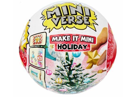 Miniverse Make It Mini Holiday Diner: feestdagenfilm - Knutselen – DIY – Hobbypakket – Knutselpakket