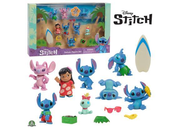 Disney Disney Stitch Figuren 7cm met accessoires 13-pack