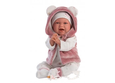 Llorens babypop Mimi lachend met geluid en speen 42 cm