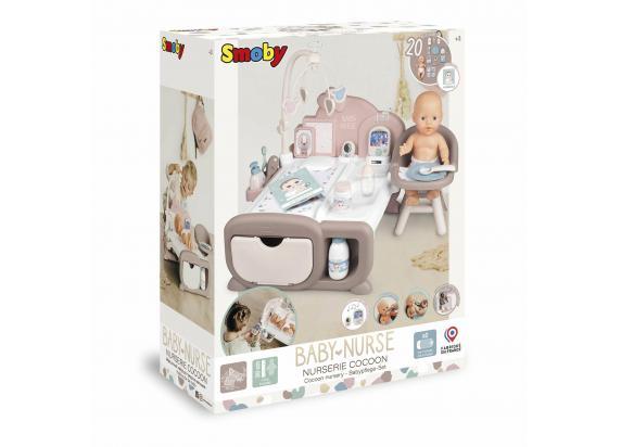 Smoby - Baby Nurse Smoby Baby Nurse elektronische poppenkamer met pop