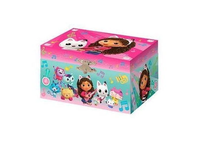 Gabby's Poppenhuis Totum sieradendoosje met muziek, muziekdoosje, juwelenkistje met dansende Gabby en spiegeltje - cadeau tip Gabby's Dollhouse