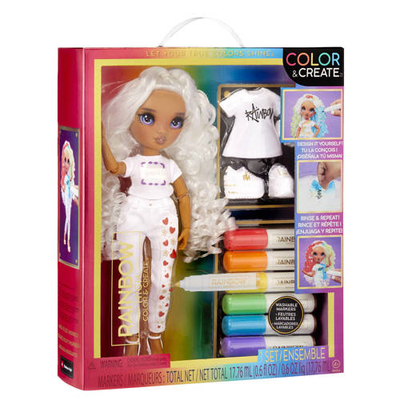 Rainbow High Color & Create Fashion Doll- Character 2 (purple eyes)