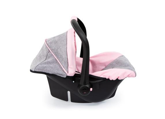 Bayer Design - Autostoeltje Deluxe Car Seat voor poppen - Grijs en roze met fee