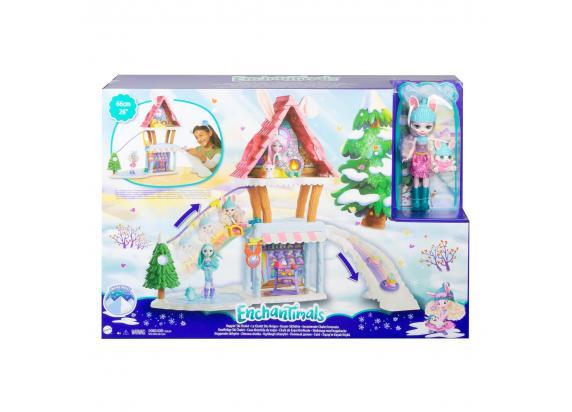 - Enchantimals Enchantimals Ski Chalet speelset met pop en diertj