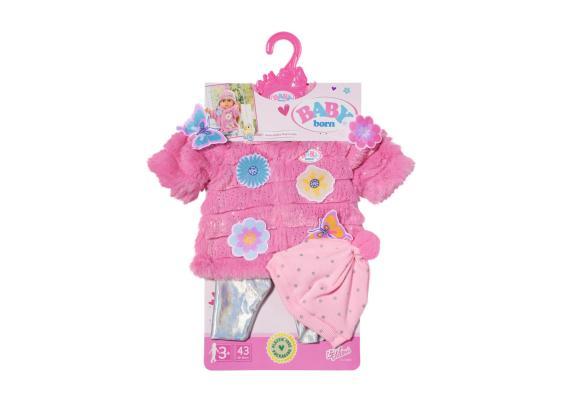 Zapf Creation - BABY born Baby Born roze jas 43cm met broek en muts