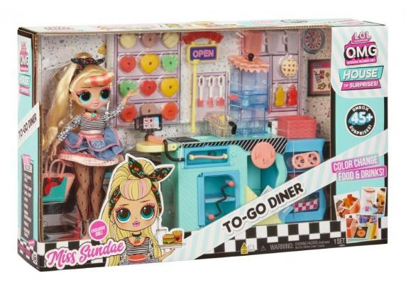 - L.O.L. (Lil Outrageous Littles) L.O.L. Surprise OMG To-Go Diner Speelset