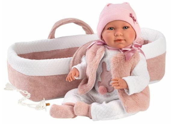 Llorens Llorens soft body babypop Mimi met reiswieg en spe