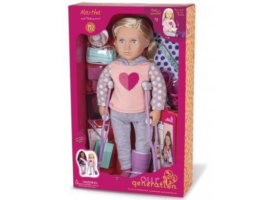 - Our Generation Our Generation pop Martha 46cm met gips en krukken