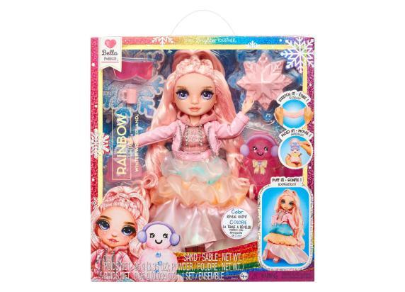 Rainbow High Winter Wonderland pop - Bella (roze)