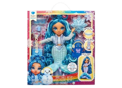 Rainbow High Winter Wonderland pop - Skyler (blauw)