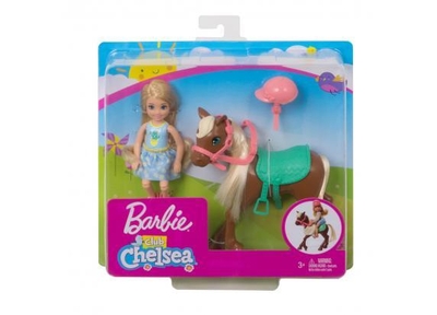 Barbie Barbie Chelsea en Bruine Pony