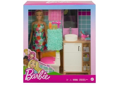 Barbie Barbie met slaapkamer of badkamer - GRG87 Badkamer