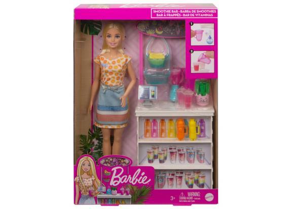 Barbie Barbie Smoothie Bar speelset met Barbie pop