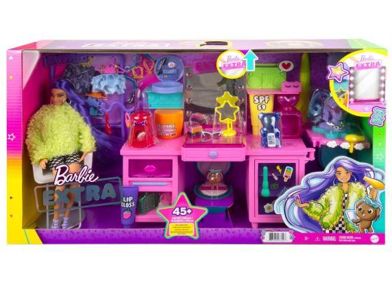 Barbie Barbie EXTRA - Vanity speelset met pop