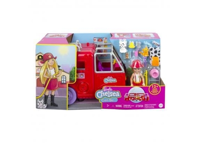 Barbie Barbie Chelsea en haar brandweerauto