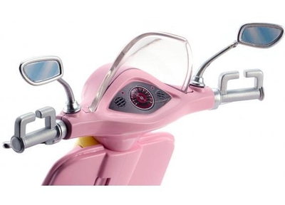 Barbie Scooter Met Hondje - Poppen Scooter Roze