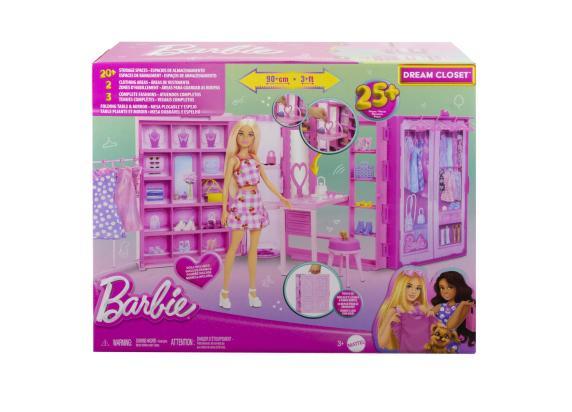 Barbie Barbie Droomkleerkast speelset met pop en accessoires