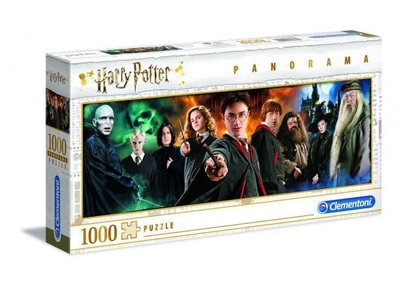 Clementoni - Puzzel 1000 Stukjes Panorama Harry potter, Puzzel Voor Volwassenen en Kinderen, 14-99 jaar, 61883