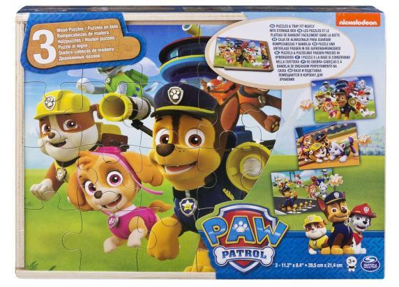 - Paw Patrol PAW Patrol - 3 houten puzzels