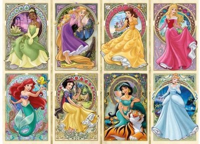 Ravensburger - Disney Princess Disney Art Nouveau prinsessen 1000st