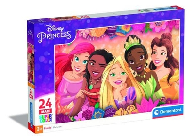 Clementoni - Puzzel 24 Stukjes Maxi Disney Princess, Kinderpuzzels, 3-5 jaar, 24241
