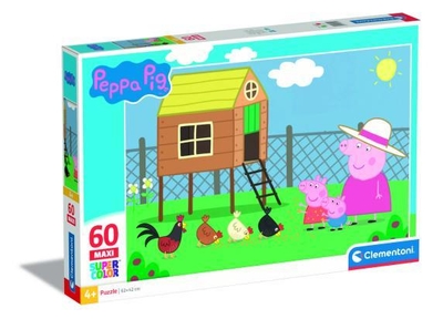 Clementoni - Peppa Pig Legpuzzel - Kinderpuzzel – Puzzel met 60 Stukjes - Vanaf 4 jaar