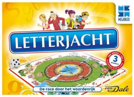 Megableu - Letterjacht - Educatief Bordspel voor Familie en Kinderen - Van Dale Basis Woordenboek