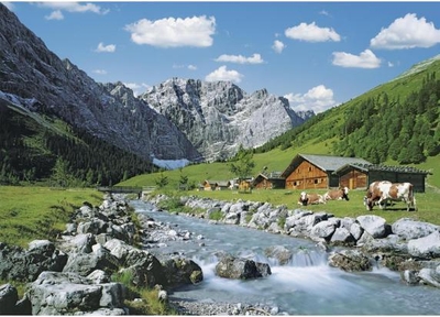 Ravensburger puzzel Karwendelgebergte, Oostenrijk - Legpuzzel - 1000 stukjes