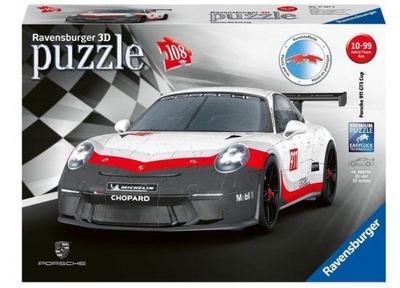 Ravensburger Porsche GT3 Cup - 3D puzzel - 108 stukjes
