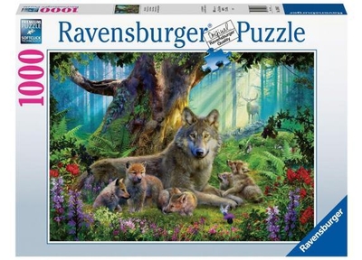 Ravensburger Familie wolf in het bos - Puzzel (1000)