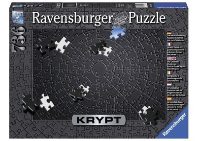 Ravensburger KRYPT Puzzel: Black - Puzzel (736)
