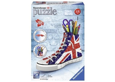 Ravensburger Sneaker Engelse vlag - 3D puzzel - 108 stukjes