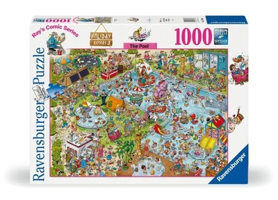 Ravensburger puzzel Holiday resort 3: The Pool - Legpuzzel - 1000 stukjes