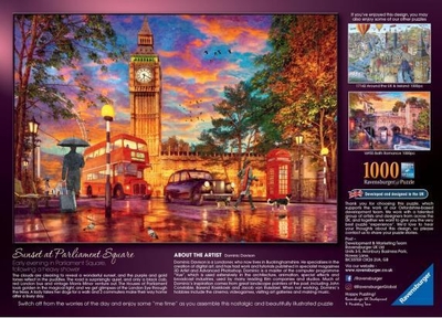 Ravensburger puzzel Zonsondergang op Parliament Square, Londen - Legpuzzel - 1000 stukjes