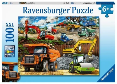 Ravensburger puzzel Bouwvoertuigen - Legpuzzel - 100 stukjes