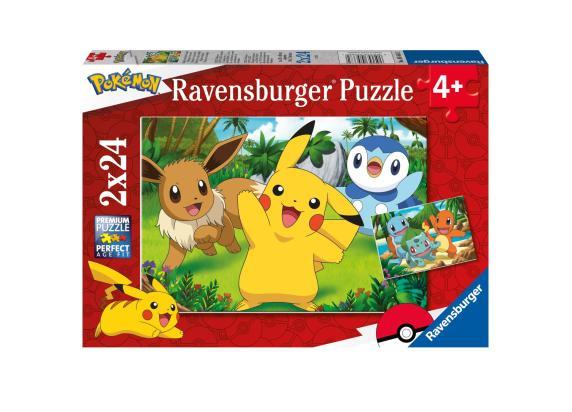 Ravensburger Pikachu en zijn vrienden / Pokémon 2x24st