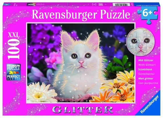 Ravensburger puzzel Schitterend katje - Legpuzzel - 100 XXL stukjes