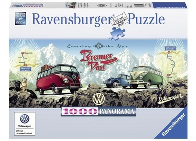 Ravensburger Met de VW Bulli over de Brenner 1000st