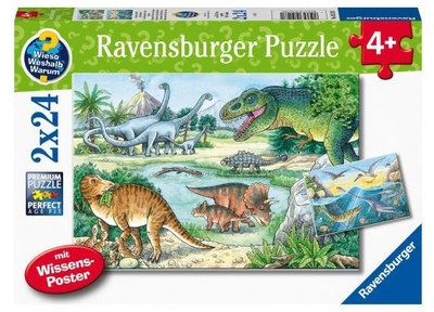 Ravensburger WWW-Puzzles Dinos 2x24st
