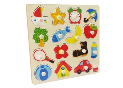 Goula Vormenpuzzel Silhouette Junior Hout 15 Stukjes
