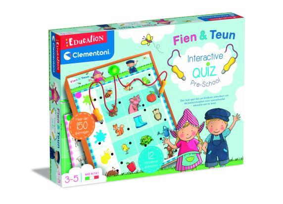 Clementoni Education - Fien en Teun Interactieve Quiz - Educatief en Interactief Speelgoed - Het Leerzame Cadeautje - 3-5 jaar