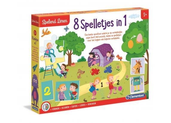 Clementoni Spelend Leren - 8 spelletjes in 1 - Educatief Speelgoed - Kleuter Speelgoed - 3-5 jaar