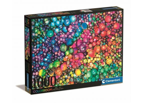 Clementoni - Puzzel 1000 Stukjes Marbles - Colorboom, Puzzel Voor Volwassenen en Kinderen, 14-99 jaar, 39650