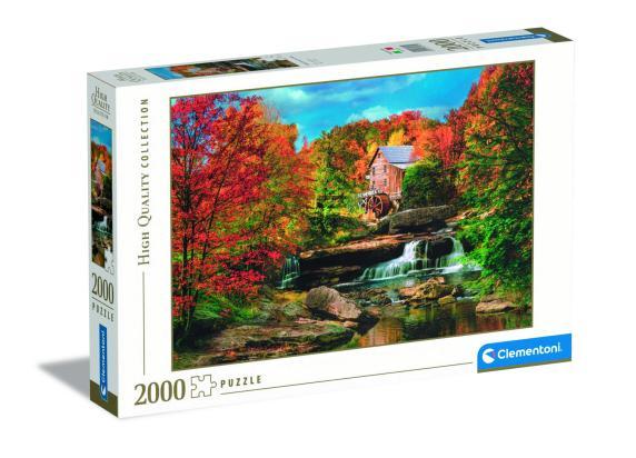 Clementoni - Puzzel 2000 Stukjes - Glade Creek Grist Mill - Puzzel Voor Volwassenen