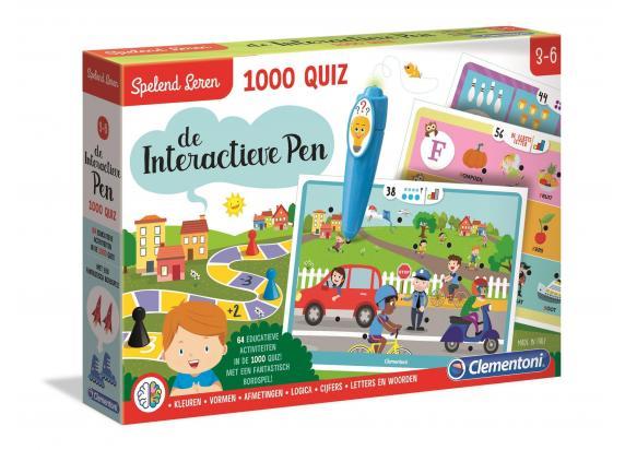 Education Clementoni - Interactieve Pen 1000 Quiz - Met Bordspel - Educatief Speelgoed 3-6 Jaar