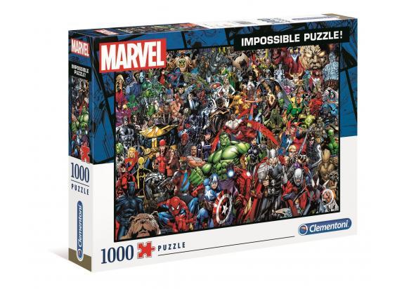 Clementoni - Puzzel 1000 Stukjes Impossible Marvel, Puzzel Voor Volwassenen en Kinderen, 14-99 jaar, 39411