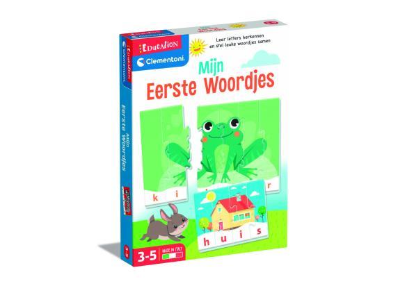 Clementoni - Leren praten - Mijn eerste woordjes - Kleurrijke illustraties - Alleen of samen spelen - Educatief Speelgoed - 3-5 jaar